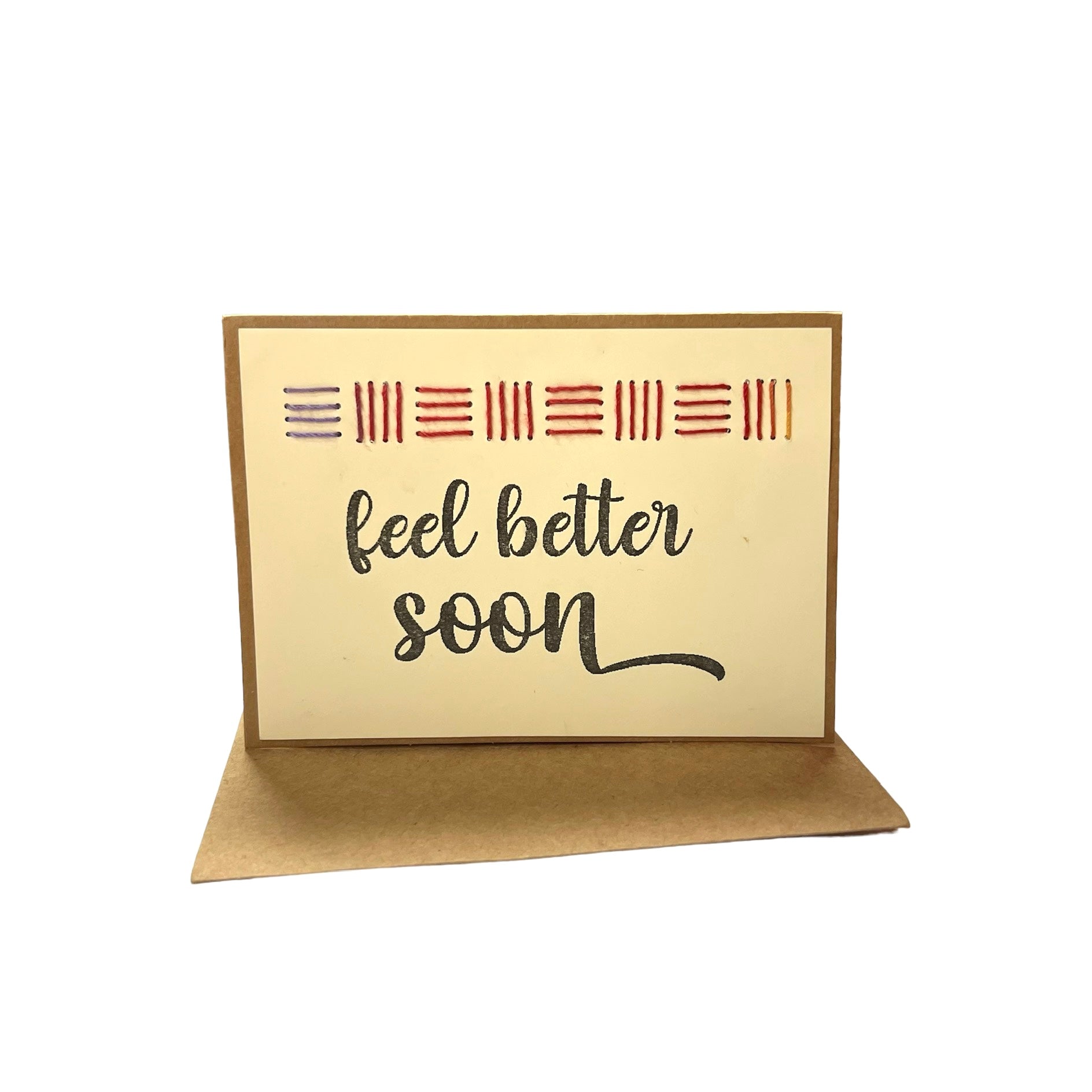 Rosie's Handmade Cards- Feel Better Soon (Cream)